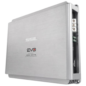 SSL EVO3000.1 3000W Class D 1 Ohm Stable Mono Car Audio Amplifier + Bass Remote