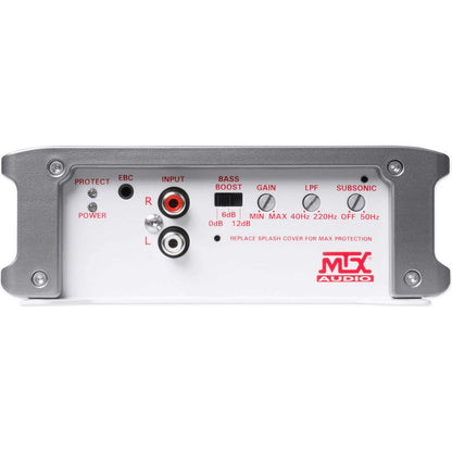 MTX WET500.1 1000w Marine Mono Amplifier Class D+Amp Kit 4 Boat/ATV/UTV/RZR/Cart
