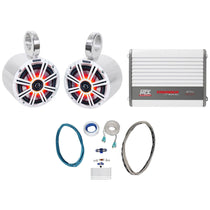 45KM654L LED Speakers + MAC65S Tower Pods + WET75.2 Amplifier + Wire Kit