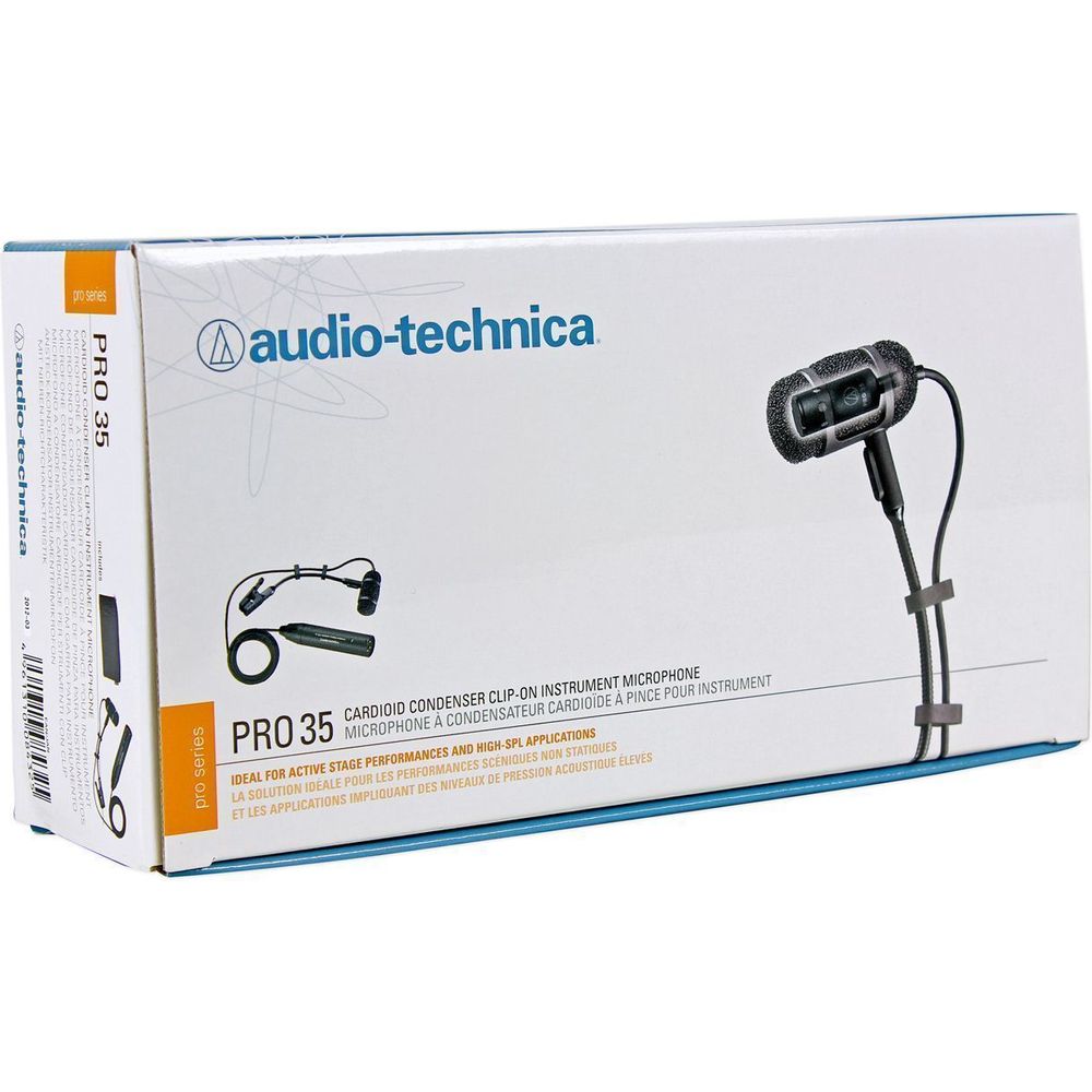 PRO 35 Condenser Clip-On Instrument Microphone Mic + Headphones