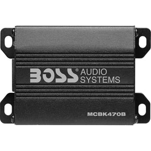 Boss Audio MCBK470B Bluetooth (4) Speakers+Amp Handlebar System Motorcycle/ATV