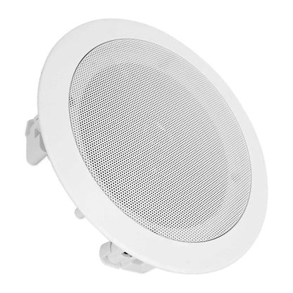 H12X500UBT 6-Zone Receiver + (12) White 5.25 In Ceiling Speakers For Restaurant/Bar