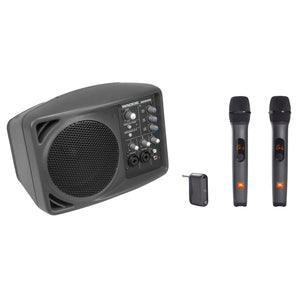 Mackie SRM150 Powered Active PA Monitor Speaker+(2) JBL Wireless Microphones