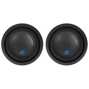 (2) ALPINE S-W8D2 8" 900 Watt Car Audio Subwoofers DVC Dual 2-Ohm Subs