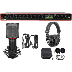 Focusrite Scarlett 18i20 3rd Gen 18-in, 20-out USB audio interface+Mic and Headphones
