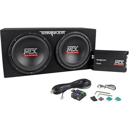 Terminator TNP212D2 Subwoofer & Amp Package with ROCK EVERYWHERE Speaker