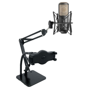 AKG P220 Studio Condenser Microphone Recording Mic+Shockmount+Dual Desktop Stand
