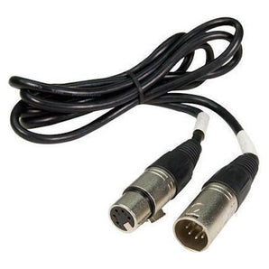 (2) Chauvet DMX5P5FT 5 Foot Male-Female 5 Pin DMX Cable (Pair)