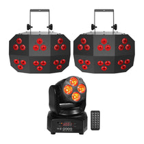 Wash FX 2 DMX RGB+UV Eye Candy Effect Dance Floor Light+Moving Head