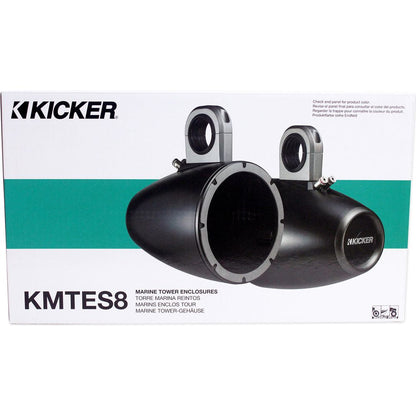 KM8 8" 600W Marine Wakeboard Tower Speakers with LED Lighting