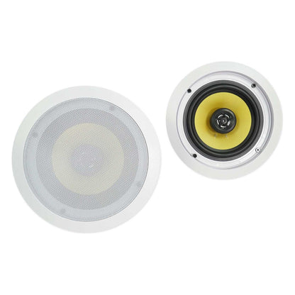H12X500UBT 6-Zone Receiver + (12) 6.5 In Ceiling Speakers With Blue LED