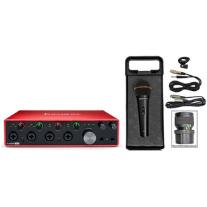 Focusrite Scarlett 18i8 3rd Gen 18-in, 8-out USB audio interface+Dynamic Microphone