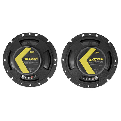 6.75" Component Speaker Set Plus 6.75" Coaxial Speaker Pair