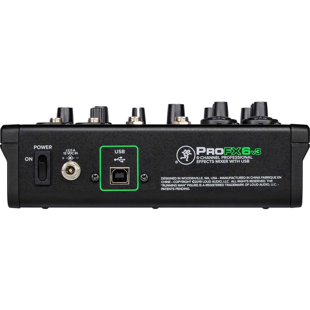 ProFX6v3 6-Channel Professional Effects Mixer w/USB + Headphones