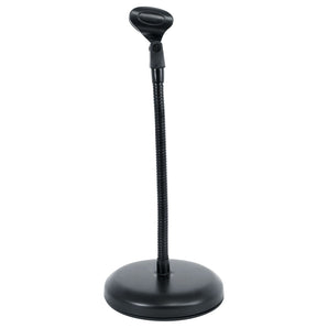 Rockville RDMS7 Desktop Mic Stand w 11.8" Gooseneck+Weighted Base+Webcam Adapter