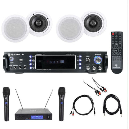 RPA60BT 4-Pack + RWM1203VH Wireless Microphones Bundle