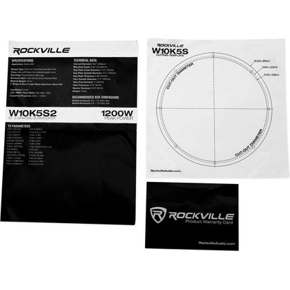Rockville W10K5S2 + dB11 Bundle