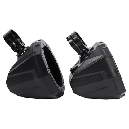 Pair 6.5" UTV Tower Speaker Pods with Rockville Handlebar Speakers