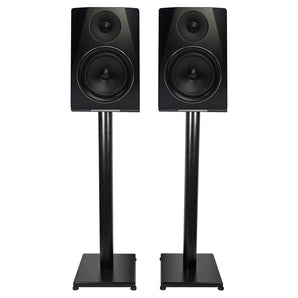 Pair Rockville APM6B 6.5" 350W Powered USB Studio Monitor Speakers+29" Stands