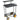 RocknRoller R8RT R8 500lb Capacity Equipment Transport Cart+DJ Dual Workstation