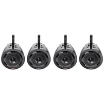 (4) MTX WET65T 6.5" Marine Boat Wakeboard Tower Speakers - Black