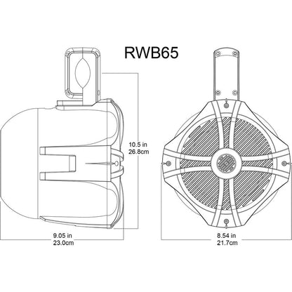 2) RMSTS65B 6.5" 800w Marine Boat Speakers+2) Wakeboards+Amp+Wire Kit