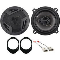 Rockville 5.25" Rear Factory Speaker Replacement+Harness For 1999-03 Ford F-150