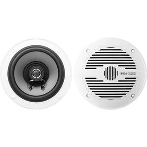 Pair Boss Audio MR60W 6.5" 200 Watt White Marine 2-Way Boat Speakers