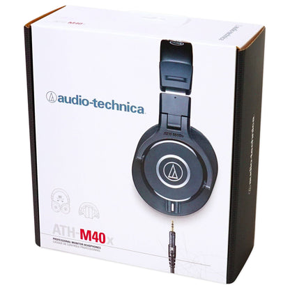 Audio Technica ATH-M40x Closed-Back Dynamic Studio Monitor Headphones ATHM40x