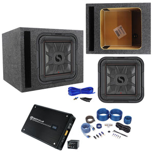 KICKER 46L7T122 12" 1200w L7T Subwoofer Solo-Baric Sub+Amplifier+Vented Sub Box