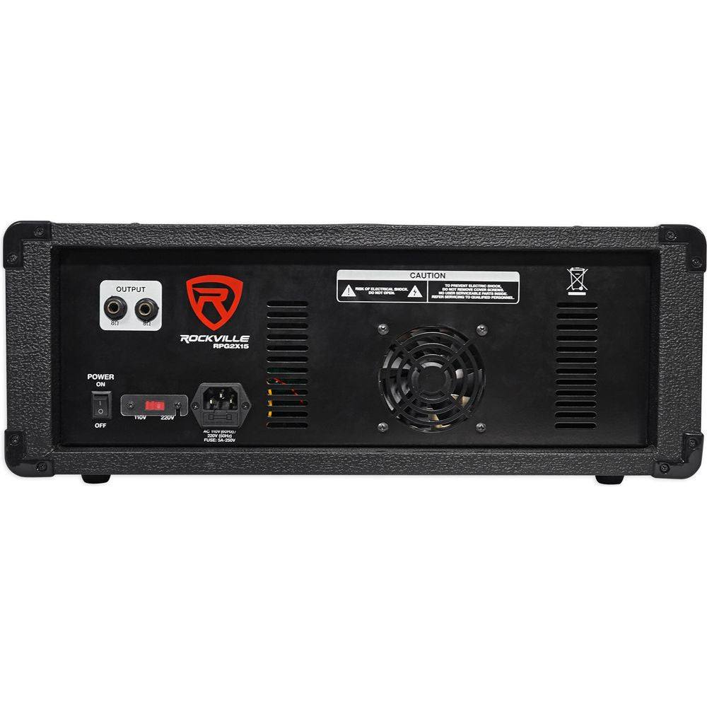 Rockville 15" Church Speakers+Mixer+Stands+Mics+Bluetooth 4 Church Sound Systems