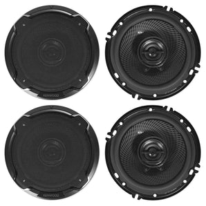 (4) Kenwood KFC-1696PS 320 Watt 6.5" 2-Way 4-Ohm Car Stereo Speakers