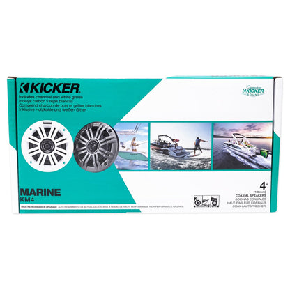 45KM42 4" Speakers + KMMTES Mini Wakeboard Tower Enclosures