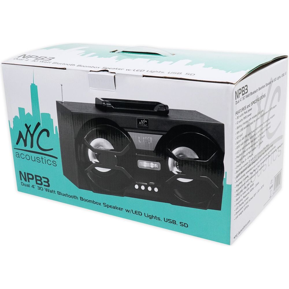 SRM150 Powered Active PA Monitor Speaker With Bonus Bluetooth Boombox