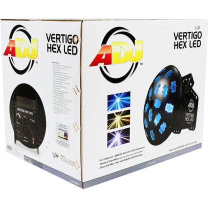 American DJ VERTIGO HEX LED 12 Watt 6-Color Dance Floor Effect Light