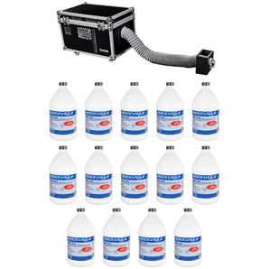 Chauvet DJ CUMULUS Fog Machine Pro DMX Fogger w/ Road Case + (14) Gallons Fluid