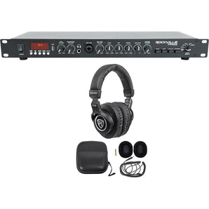 Rockville PPA52 Preamp Pro 1U Pre-Amplifier w/Bluetooth/USB/Interface+Headphones