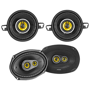 (2) KICKER 46CSC6934 6x9" 450w Car Audio Speakers+(2) 46CSC354 3.5" 90w Speakers