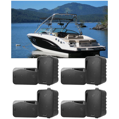 HP4S-8 BK BOAT 4-Pair
