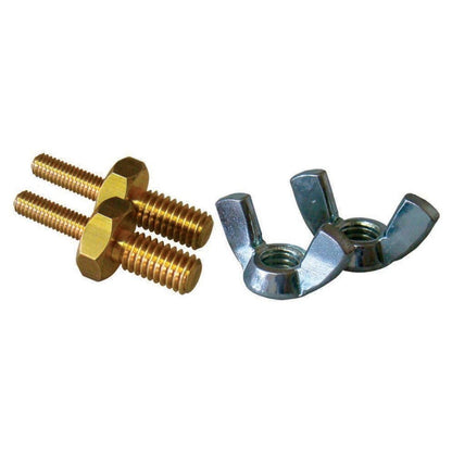 Pair Of (2) XS Power 590 3/8" Battery Post Wing Nut Stud Adaptors