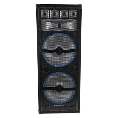 (2) VRTX215LED Dual 15" 7-Way 3600W Passive Speaker Cabinets w/LED