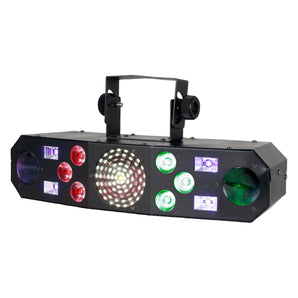 Eliminator FURIOUS FIVE RG RGBW+UV LED DMX Laser/Strobe/Derby Effect Light ADJ