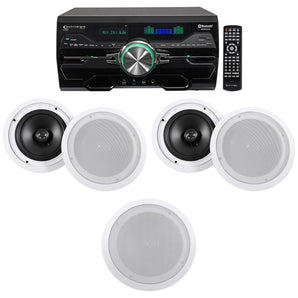 Technical Pro 4000w Home Theater DVD Receiver w/Bluetooth/USB+(5) 8" Speakers