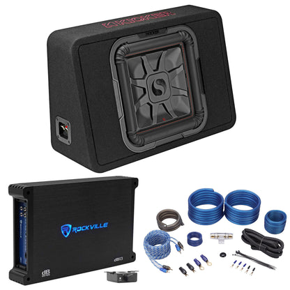 TL7T122 12" Loaded Solo-Baric Subwoofer, Amplifier & Wire Kit