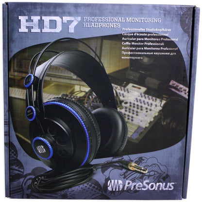 Presonus HD7 Professional Studio Monitoring Headphones Semi-Closed Back