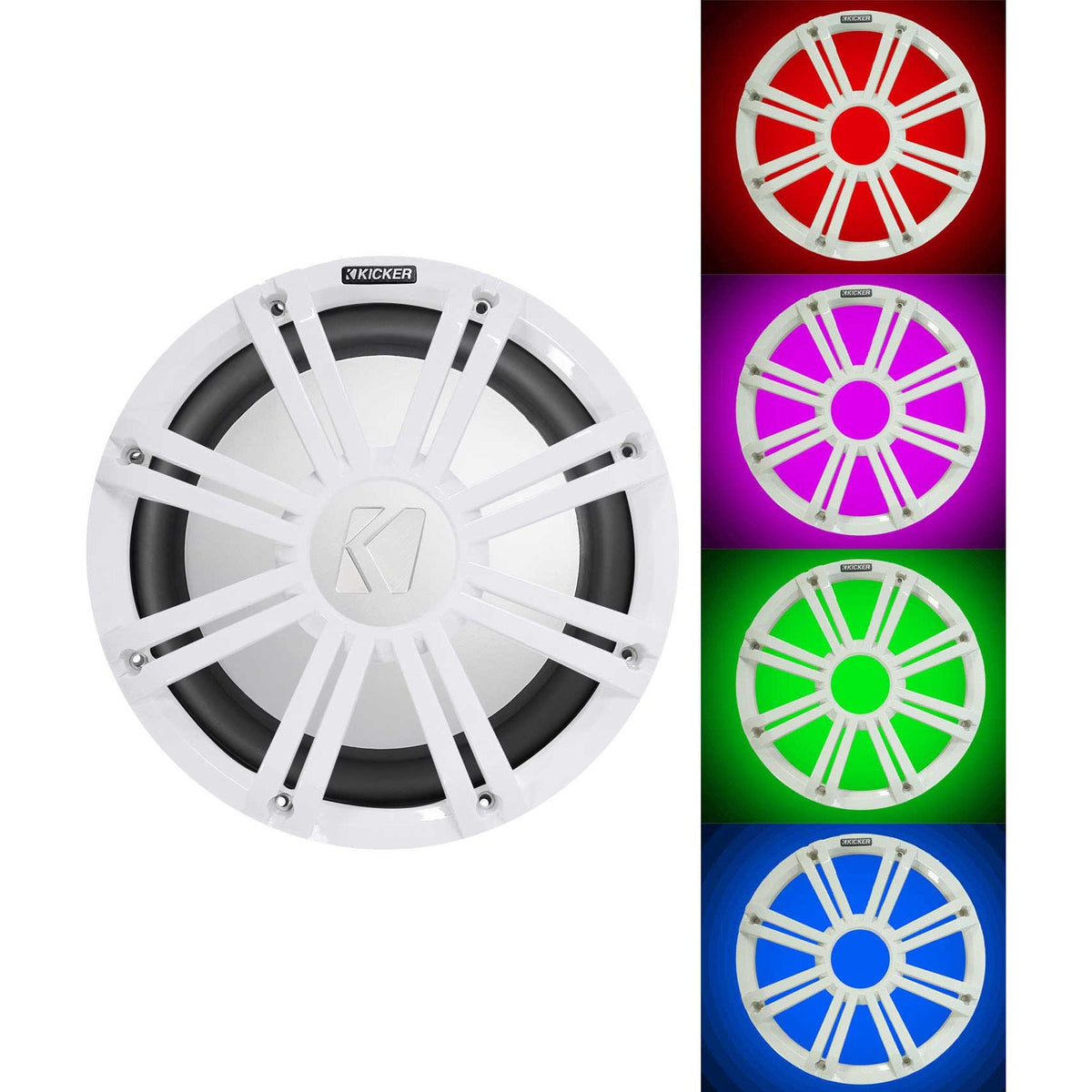 45KM102 10" Marine Subwoofer + White LED Grille