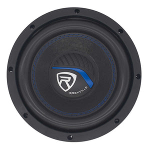 2) Rockville K5 W8K5S2 8" 800 Watt 2 Ohm Car Subwoofers+Vented Sub Box Enclosure