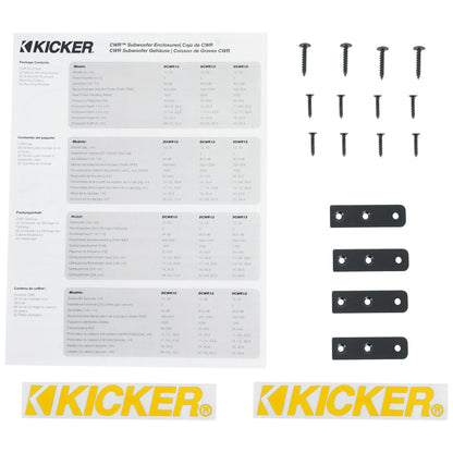KICKER 48DCWR102 CompR 10" 1600w Dual Subwoofers+Vented Sub Enclosure COMPR10