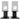 Rockville 8” Black Studio Monitor Speaker Stands For Yamaha HS5 Monitors