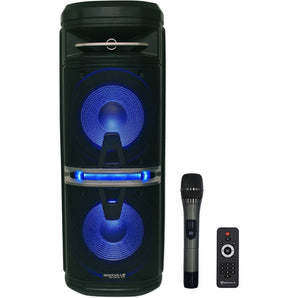 Rockville Go Party X10 Dual 10" Battery Powered Bluetooth Speaker+UHF Microphone